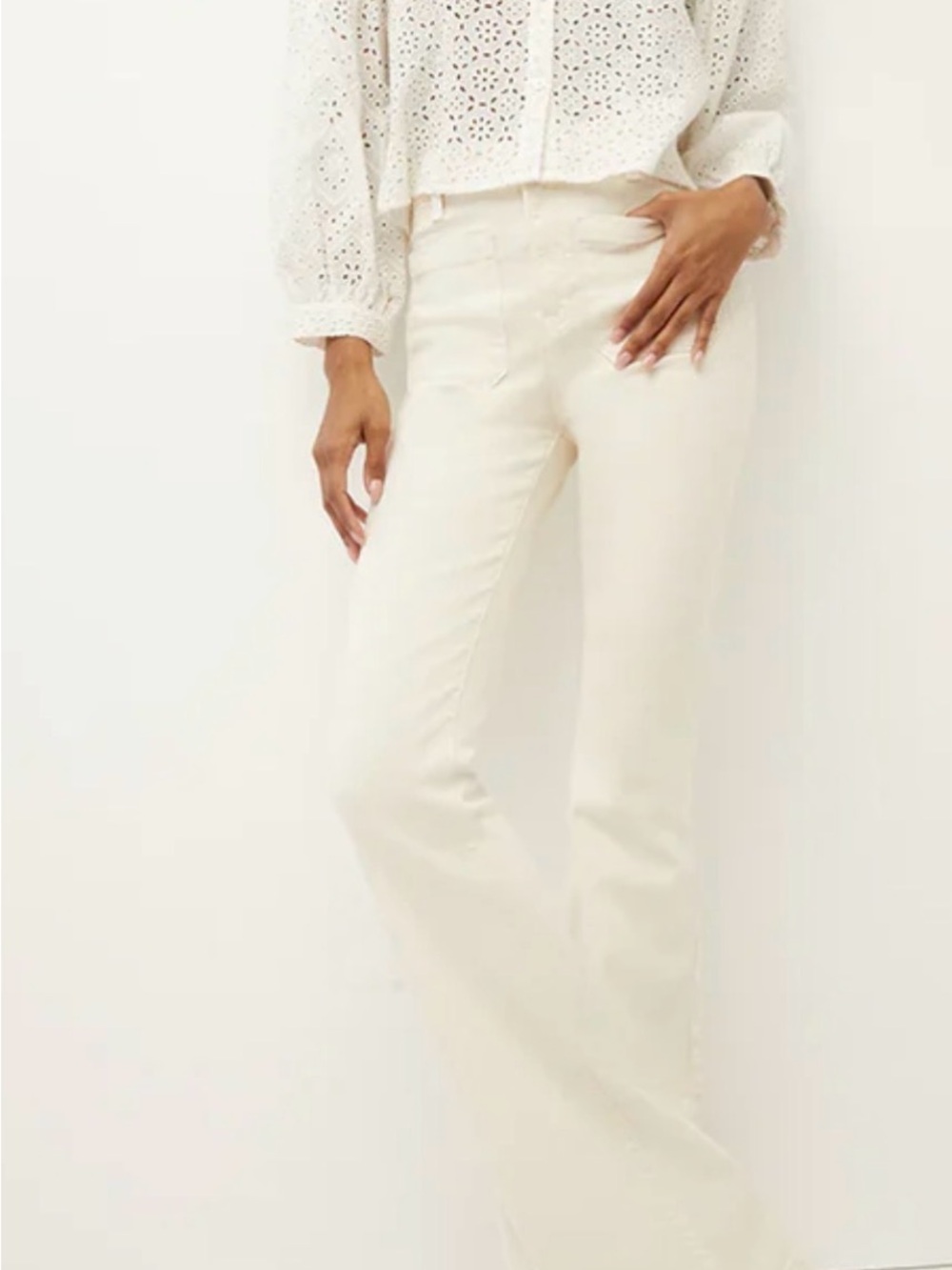 Veronica Beard Frayed Sheridan Jeans